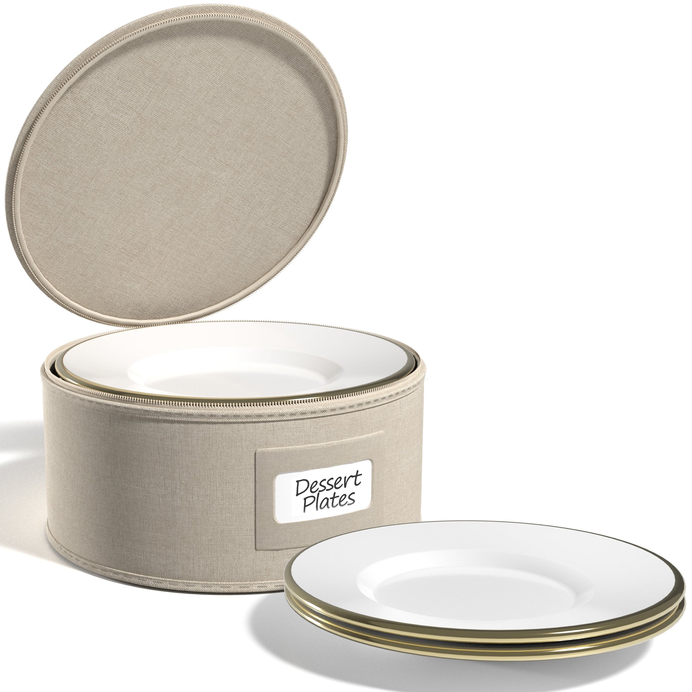 Plating Container Food Set China Storage Dessert Plate Container Dinnerware Organizer (1 Piece ...