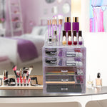 Medium Tie-Dye Makeup Organizer Set - (3 large / 4 small drawers/top tray)