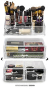 Large Cosmetic Storage Case - 3 Piece Set - sorbusbeauty