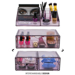 Extra Large Makeup Organizer Case - 3 Piece Set