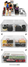 Stackable 2 Column Cosmetic Organizer Drawer (XL)