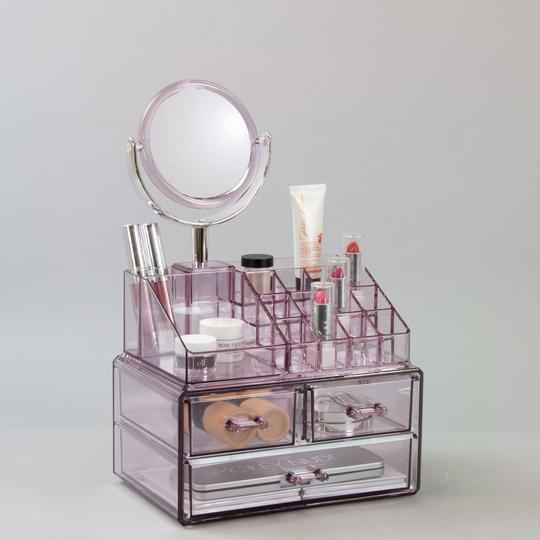 Makeup Organizer with Detachable Mirror