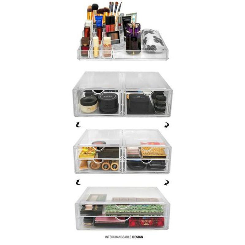 Stackable Cosmetic Organizer - 4 Drawer (XL)